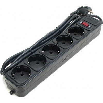 

Мережевий фільтр 1.8м Geмbird SPG5-G-6B 5розеток, чорний (код 67140)