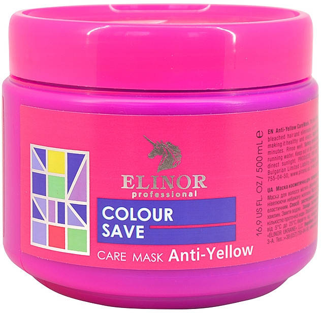 

Маска для холодных оттенков волос Elinor Anti-Yellow Care Mask 500 мл