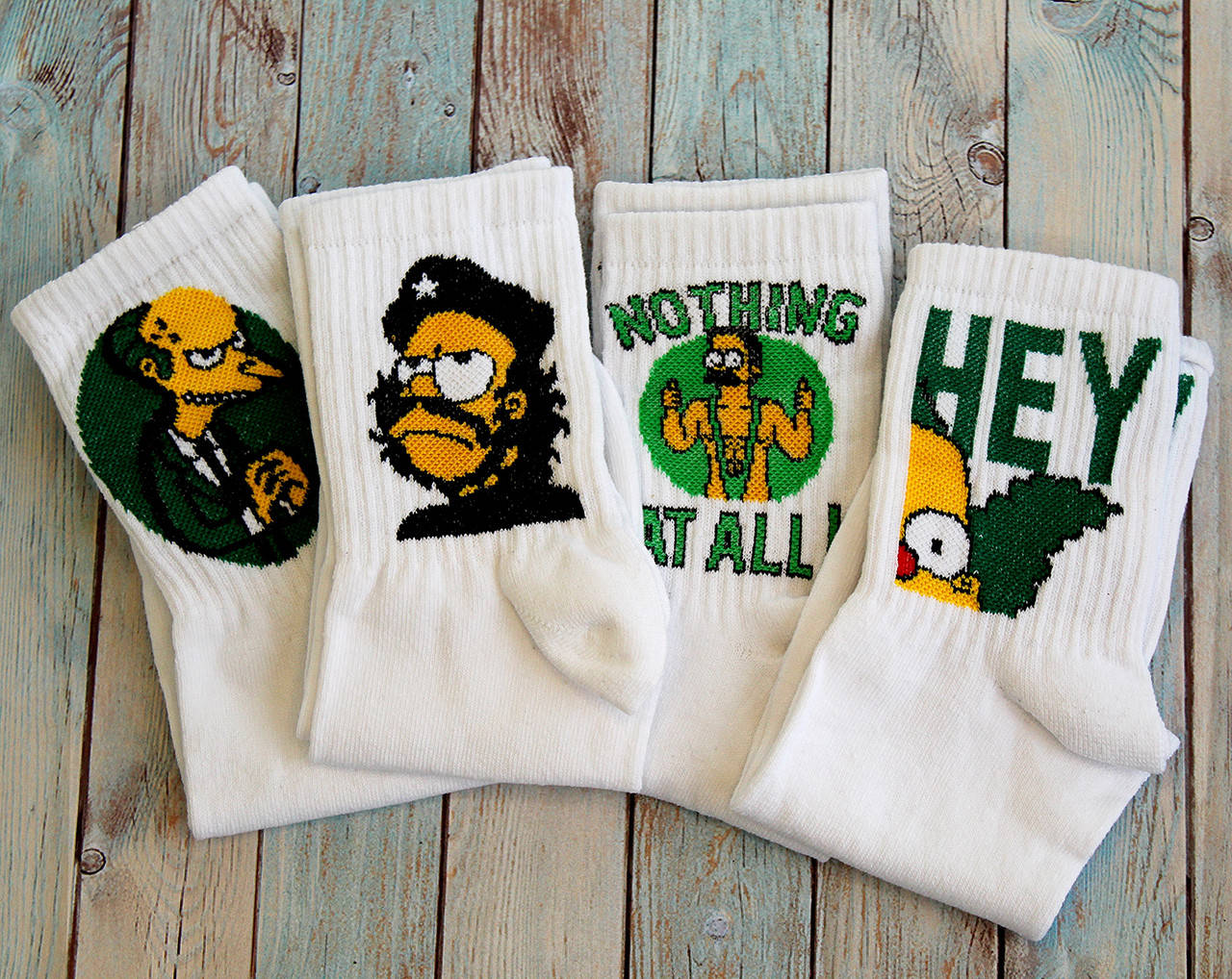 

Носки высокие Симпсоны. Набор 4 пары