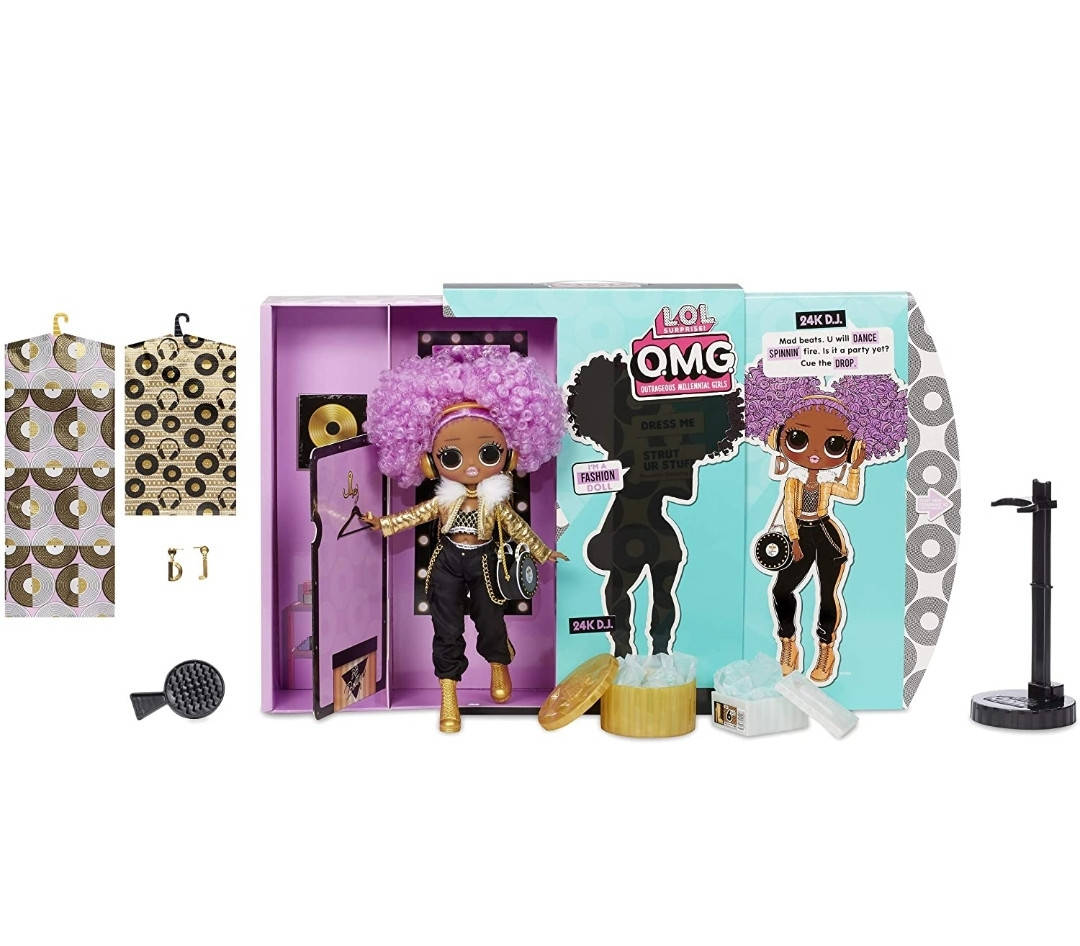 

Кукла ЛОЛ Сюрприз ОМГ Леди ДиДжей LOL Surprise OMG 24K D.J. Fashion Doll