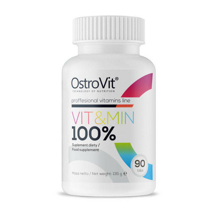 

Комплекс витаминов и минералов для спортсменов OstroVit Vit&Min 100% (90 tabs)