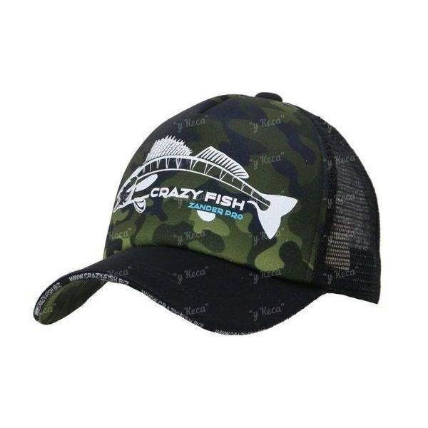 

Кепка тракер Crazy Fish Camo Zander pro black M "Оригинал", Черный