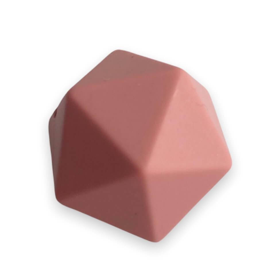 

Средний икосаэдр (rose dawn) 17мм, силиконовая бусина