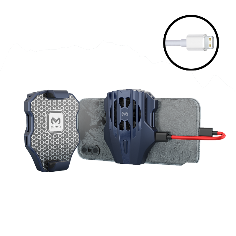 

Активное охлаждение с одновременной зарядкой MEMO DL02 Lighting для iPhone кулер радиатор на смартфон, Черный