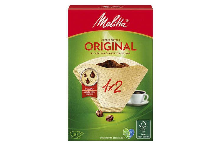 

Фильтры для кофеварки бумажные Melitta Original №2, 40 шт. (бежевые)