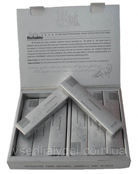 

Оригинал! Сильнейший женский возбудитель "Silver Fox" Сильвер Фокс (12 стиков).