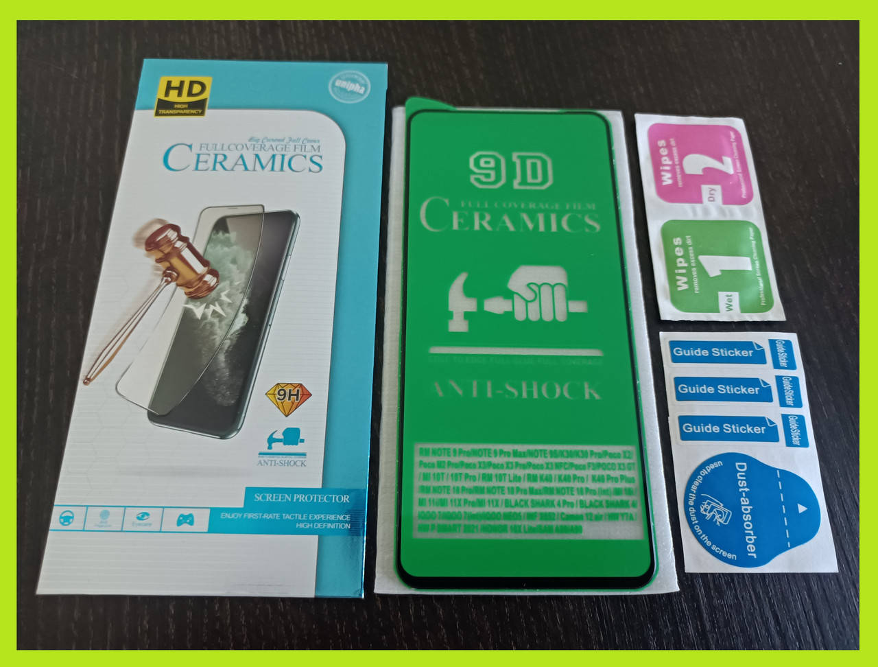 

Защитное стекло Ceramic Xiaomi Redmi Note 10 Pro Black, Черный