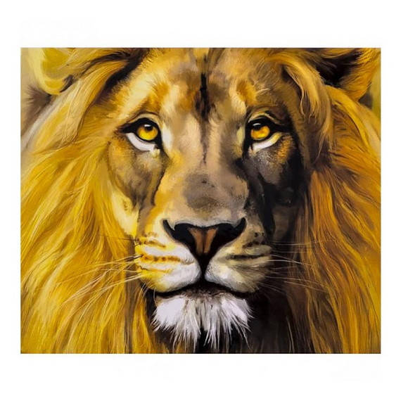 

Картина раскраска по номерам "Лев", 40х50см. №30384