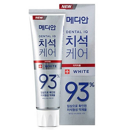 

Зубная паста с системой бережного отбеливания зубов. Amore pacific MEDIAN + White 93% Toothpaste 120 g