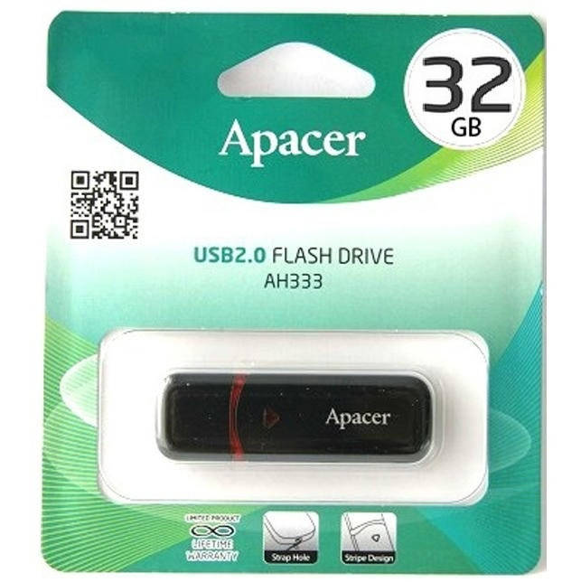 

Флешки Apacer AH333 USB 2.0 32, Черный