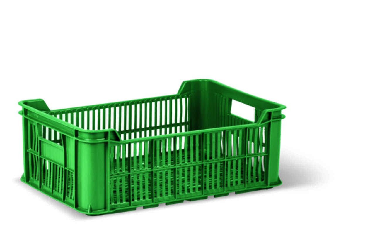 

Ящик для овочів та фруктів. HDPE тип ОЗС 600х400х220 мм вторинний.