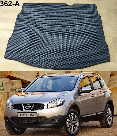 

Коврик ЕВА в багажник Nissan Qashqai (J10) '07-13, Черный