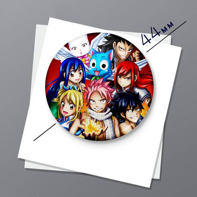 

"Хвост феи / Fairy tail" магнит круглый Ø44 мм