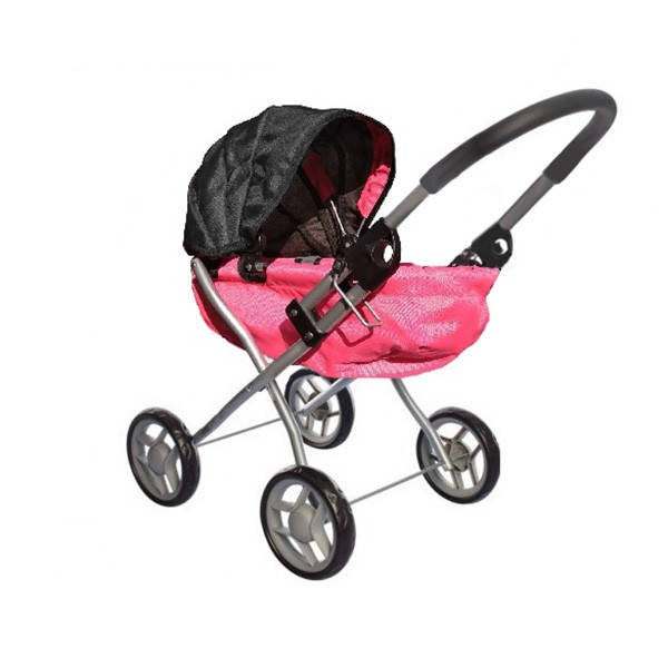 

Коляска для кукол Melogo 9325A (pink/black), Розовый
