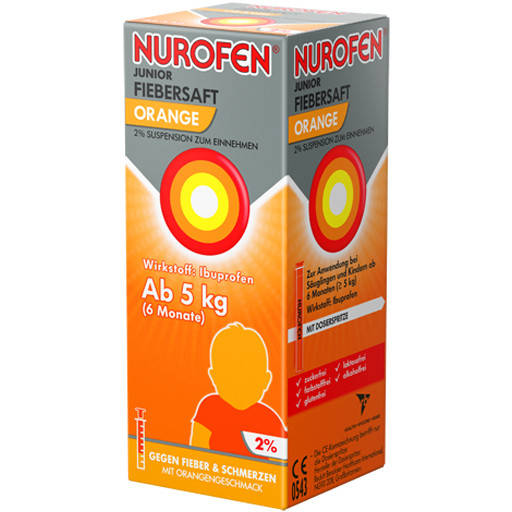

Детский 2% nurofen Германия от 5 кг ( 6 месяцев - 9 лет) апельсин