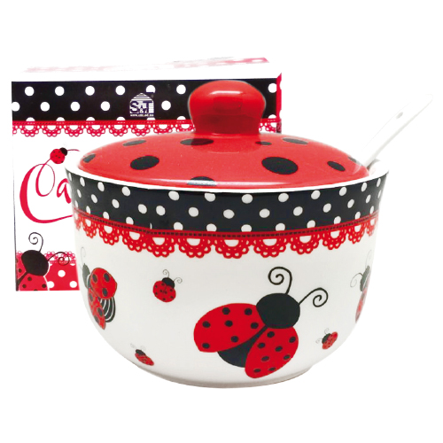 

Сахарница с ложкой 450 мл Божья коровка SNT 2242-17