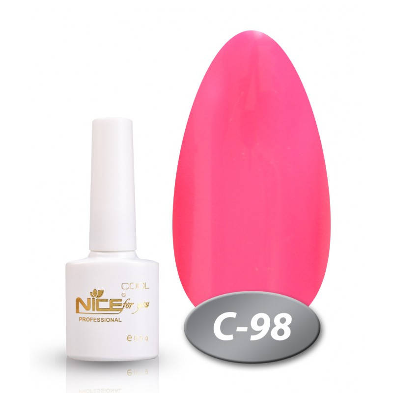 

Гель-лак Nice for you Сool С-98 ярко розовый 8,5 мл