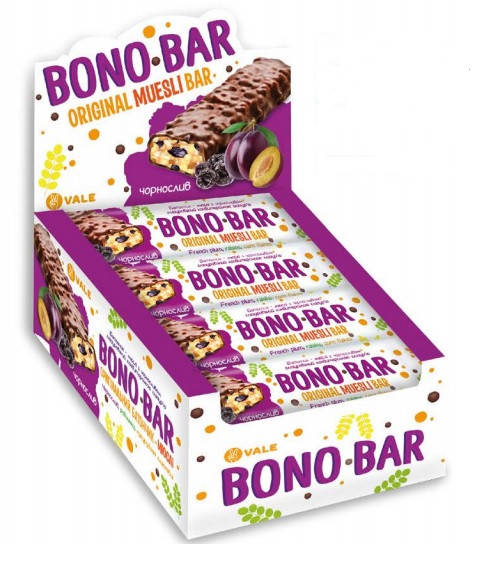

Батончик Bono Bar с черносливом 40 г 20шт /уп 200шт/ящ