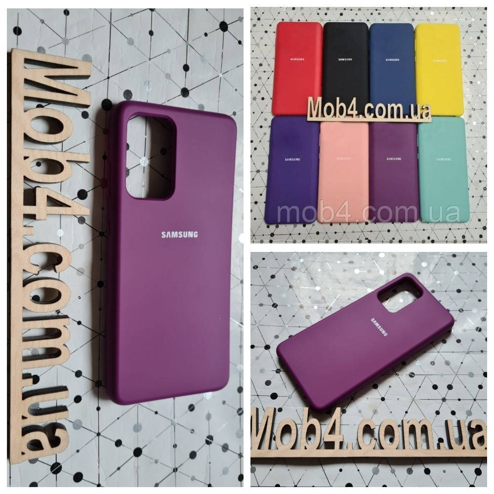 

Брендовый чехол накладка Silicone Cover для Samsung Galaxy (Самсунг) А52, Разные цвета