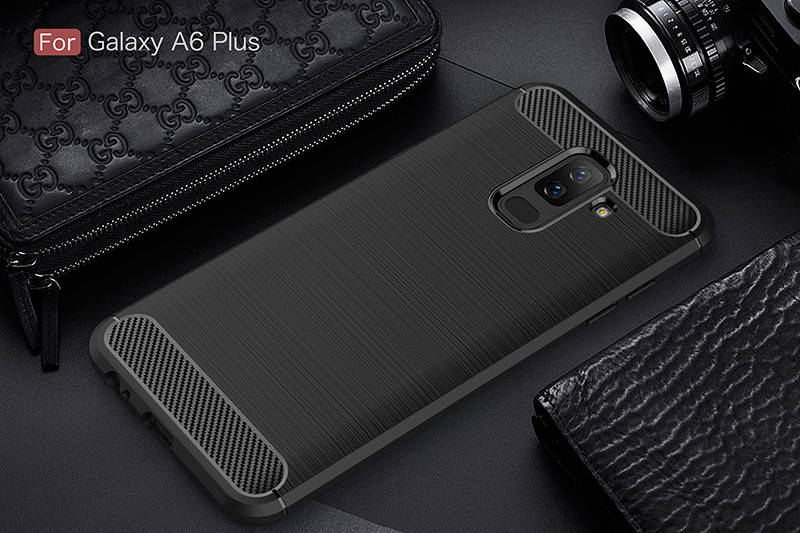 

TPU чехол накладка Urban для Samsung Galaxy A6 Plus 2018 (4 цвета) чёрный