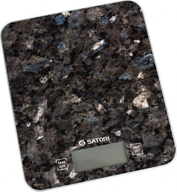 

Весы кухонные Satori SKS-211-BL 15 кг темно-серые
