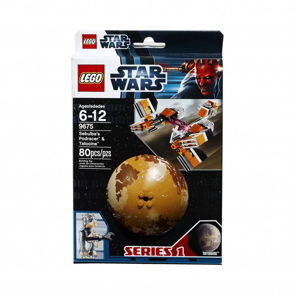 

Lego Star Wars 9675 Гоночный кар Себульбы и планета Татуин