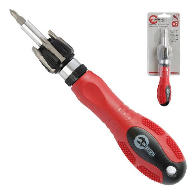

Отвертка реверсионная 7 ед. HT-0408 INTERTOOL
