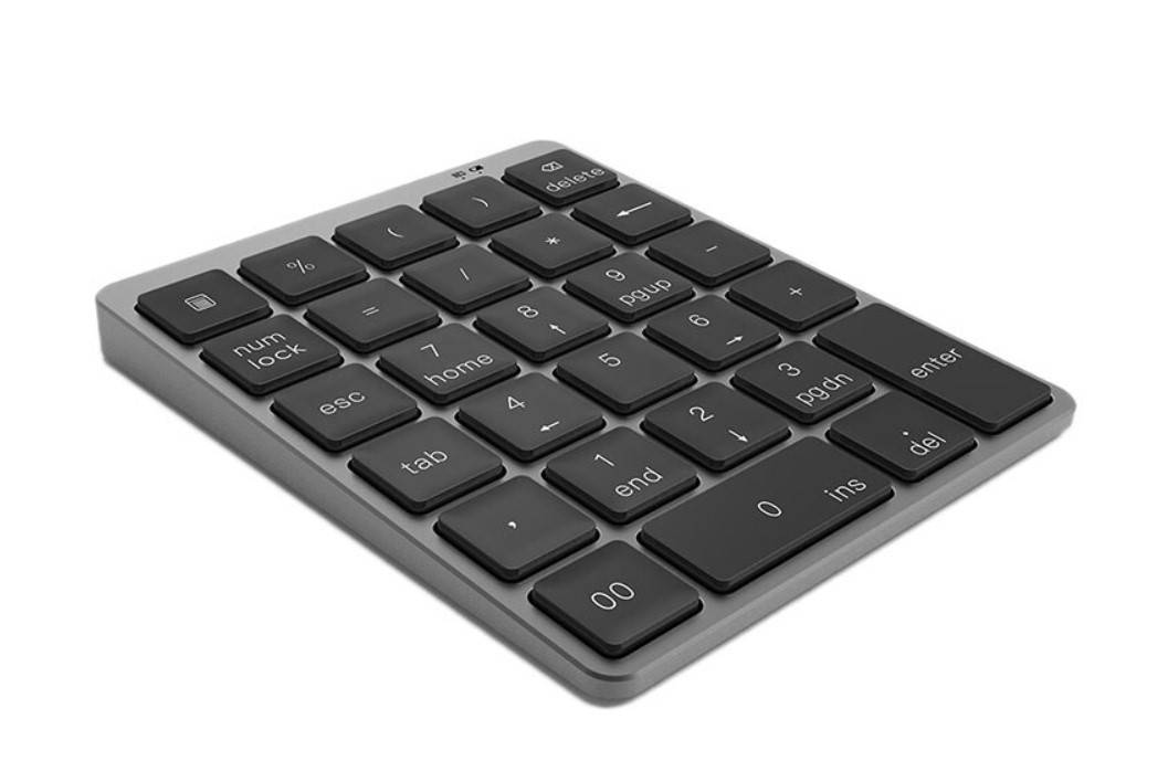 

Цифровая клавиатура (Numpad) беспроводная TRY N960 Bluetooth microUSB встр. акб темно-серая новая, Темно-серый