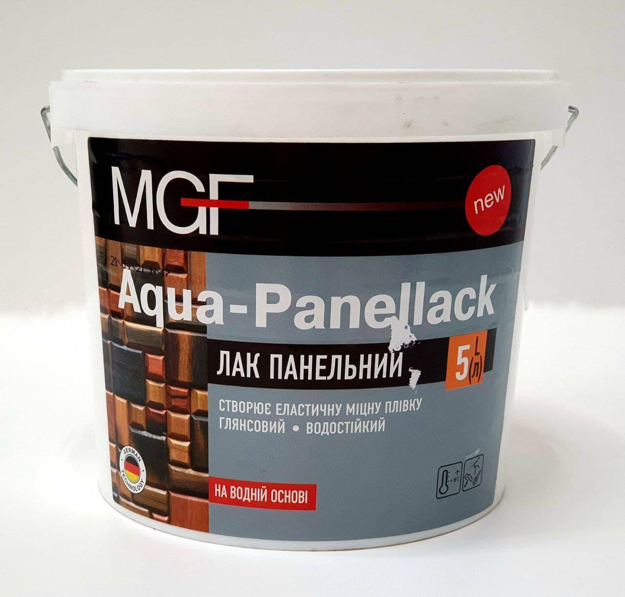 

Лак панельный MGF (МГФ) AQUA-PANELLACK (аквапанельлак) 5л глянцевый