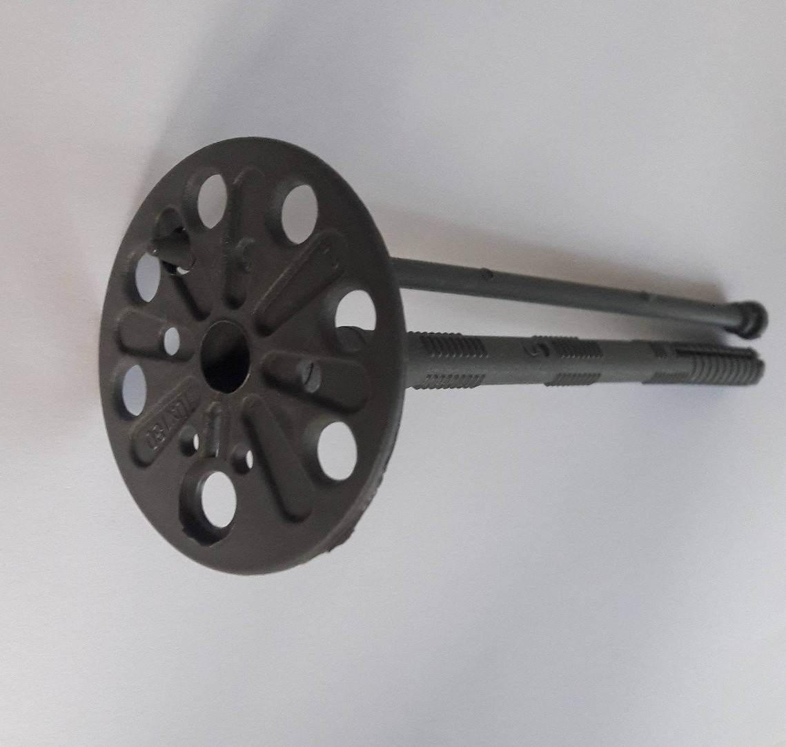 

Дюбель - зонт 10 х 180 мм с пластиковым гвоздем для крепления теплоизоляции 50 шт./уп.