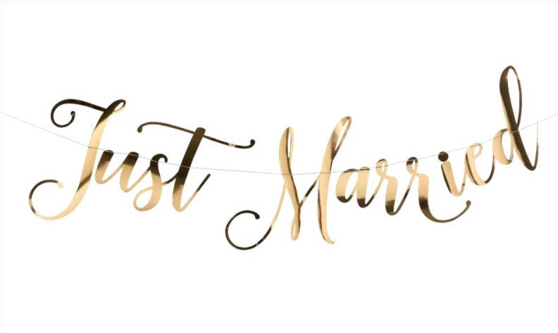 

Гирлянда-растяжка на девичник Just Married