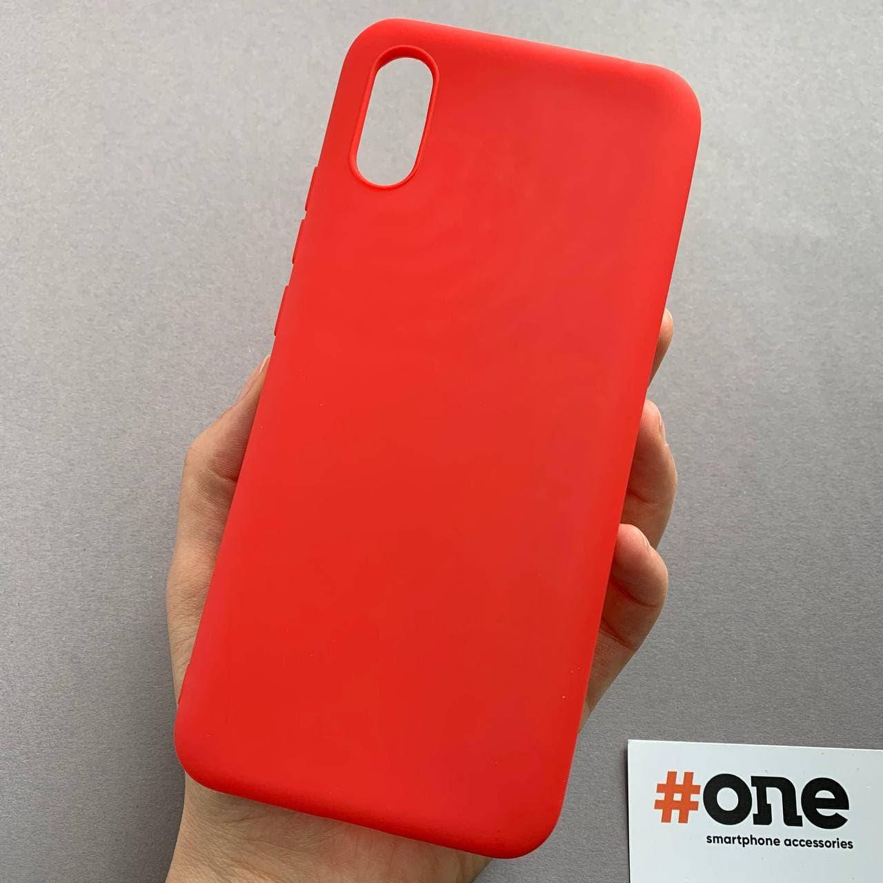 

Чехол для Xiaomi Redmi 9A силиконовый цветной плотный чехол на телефон сяоми редми 9а красный Plain