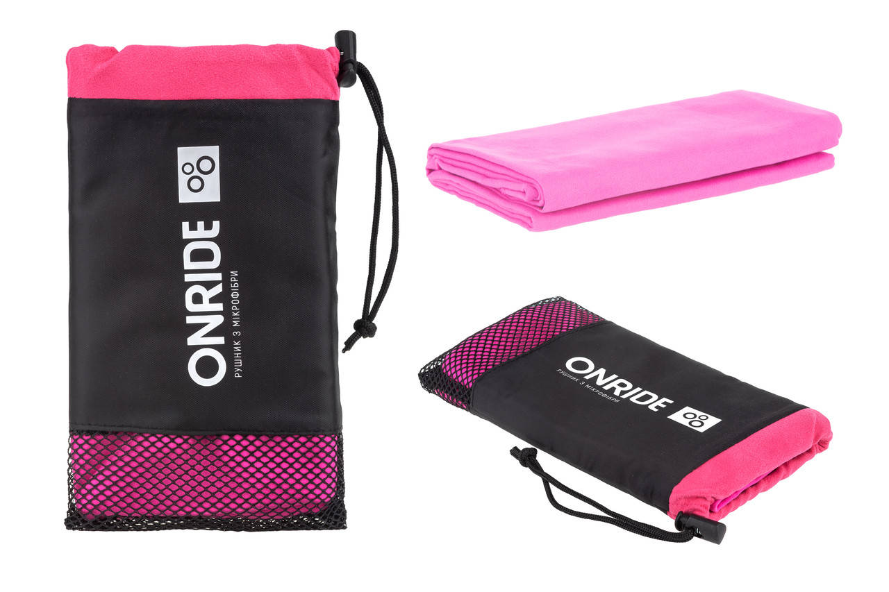 

Рушник з мікрофібри ONRIDE Wipe 10 120х60 см рожевий