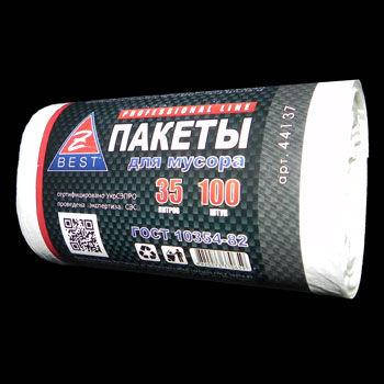 

Пакеты для мусора Z-Best 35 л белые 100 шт