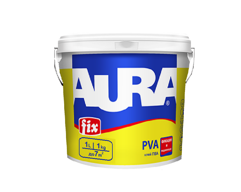 

Клей AURA FIX PVA контактный 1кг