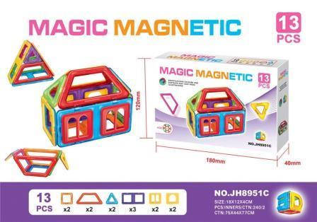 

Конструктор магнітний MAGIC MAGNETIC JH8951C 13дет.кор