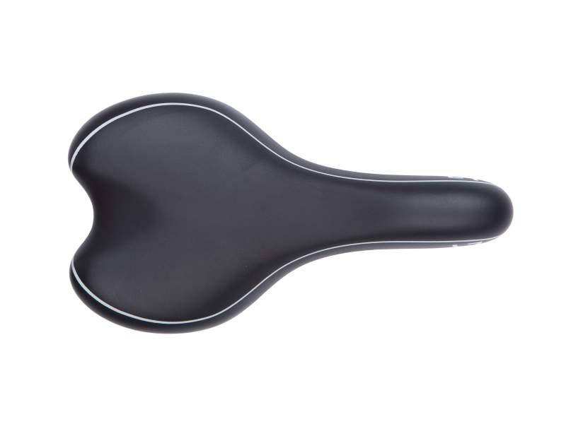 

Седло Green Cycle GC-79 Moderate Unisex, стальные рейлы, черное