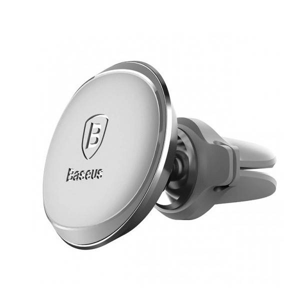 

Автомобильный держатель для телефона Baseus Magnetic Air Vent Car Mount Holder Silver, Серый