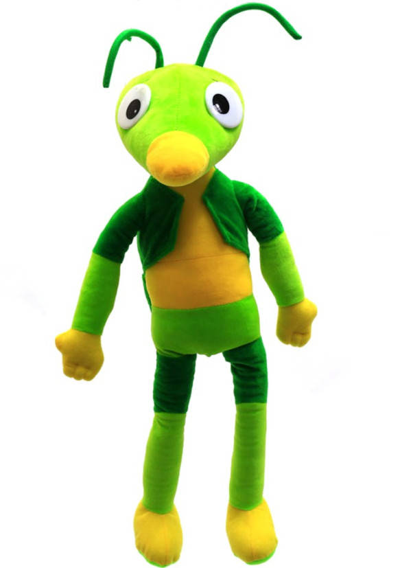 

Мягкая игрушка KinderToys «Лунтик». Любимая игрушка Кузнечик Кузя (00666)