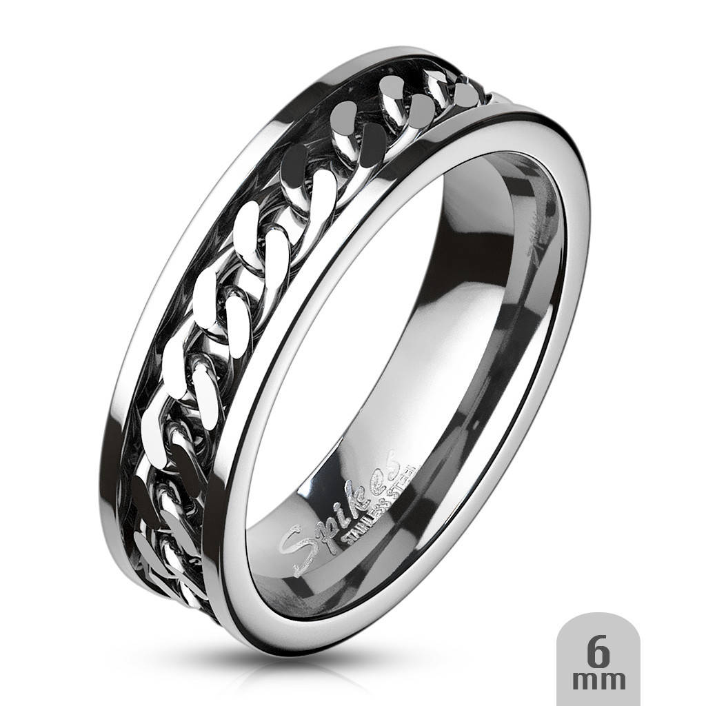 

Кольцо женское из стали Spikes R-H0260, р. 16.5, 17.5, 18, 19, 20
