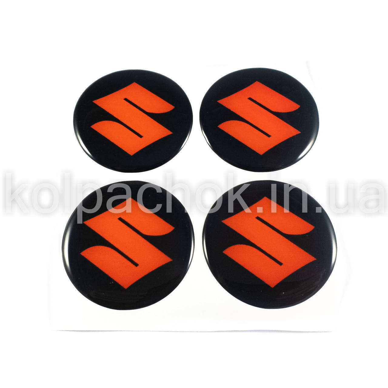 

Наклейки для колпачков на диски Suzuki черные/красный лого (55мм)