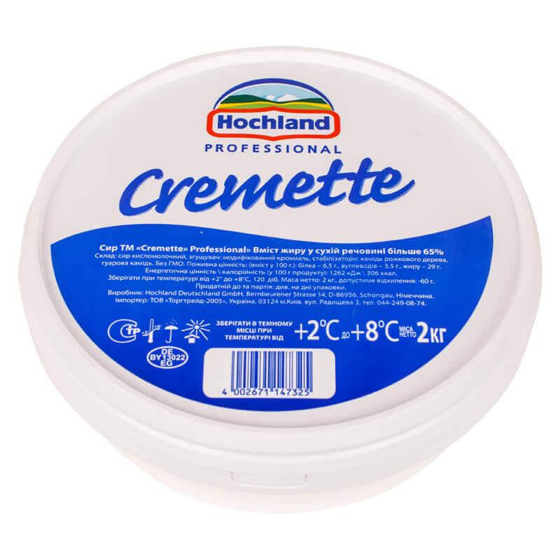 

Сыр творожный Hochland «Cremette» Германия 2кг