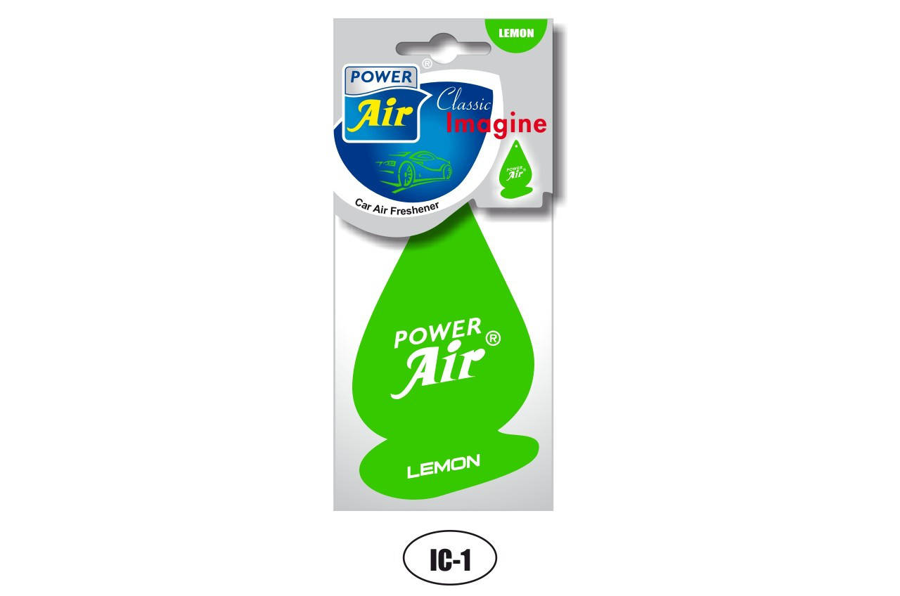 

Ароматизатор бумажный Imagine Classic, лимон, POWER AIR