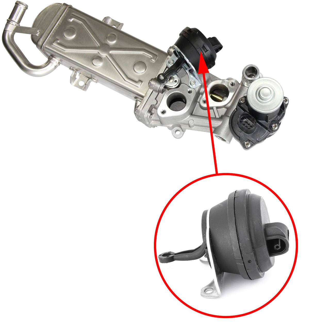 

Вакуумный актуатор радиатора системы EGR VAG 1.2TDI 03P131512C, 03P131512D