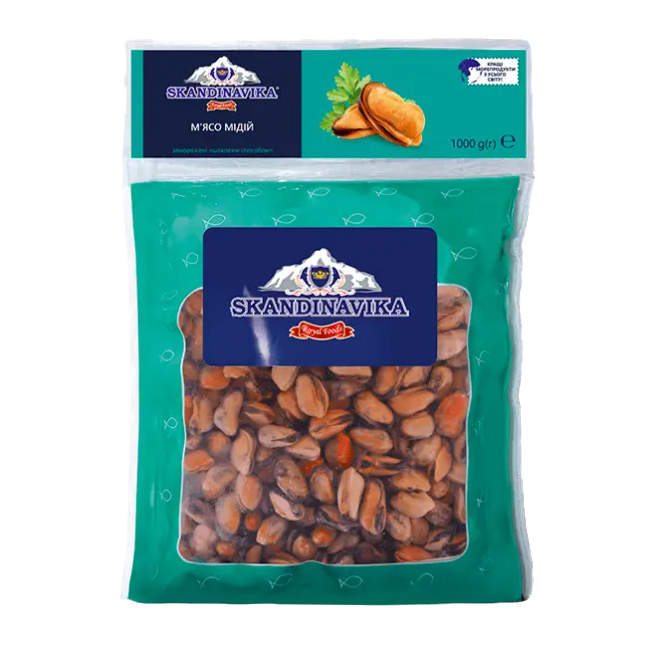 

Мясо Мидии Skandinavika 300/500 1 кг