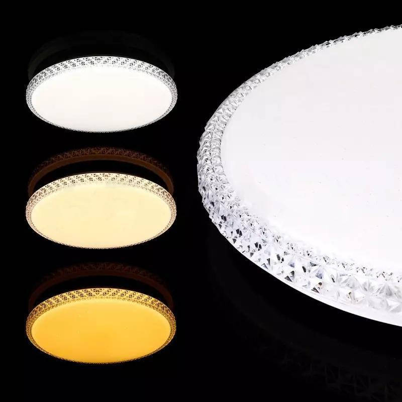 

LED Smart светильник 90W 6500K D-50см накладной с пультом управления SunLed хрусталь SL-D04-S-450-90-Р1