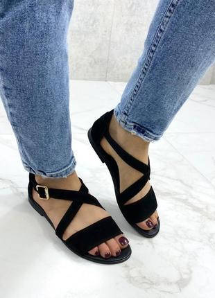 

Босоножки женские натуральный замш