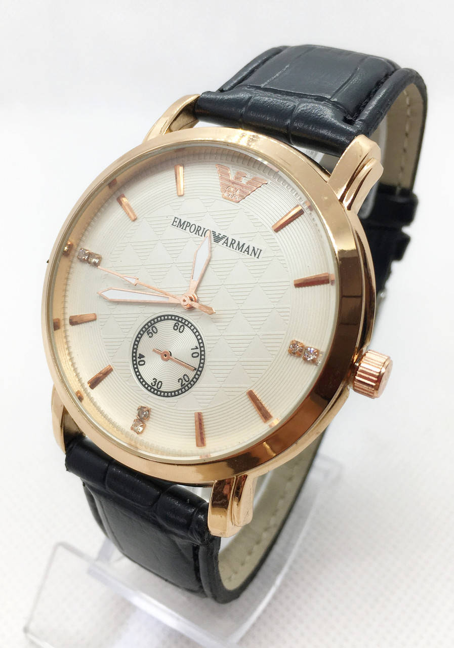 

Часы мужские наручные Armani, Армани золотые с белым циферблатом ( код: IBW080YO )