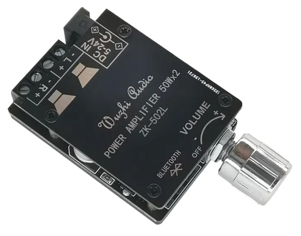 

Плата усилитель TPA3116 2.0, 5-27В, 2x50Вт, Bluetooth 5.0, ZK-502L