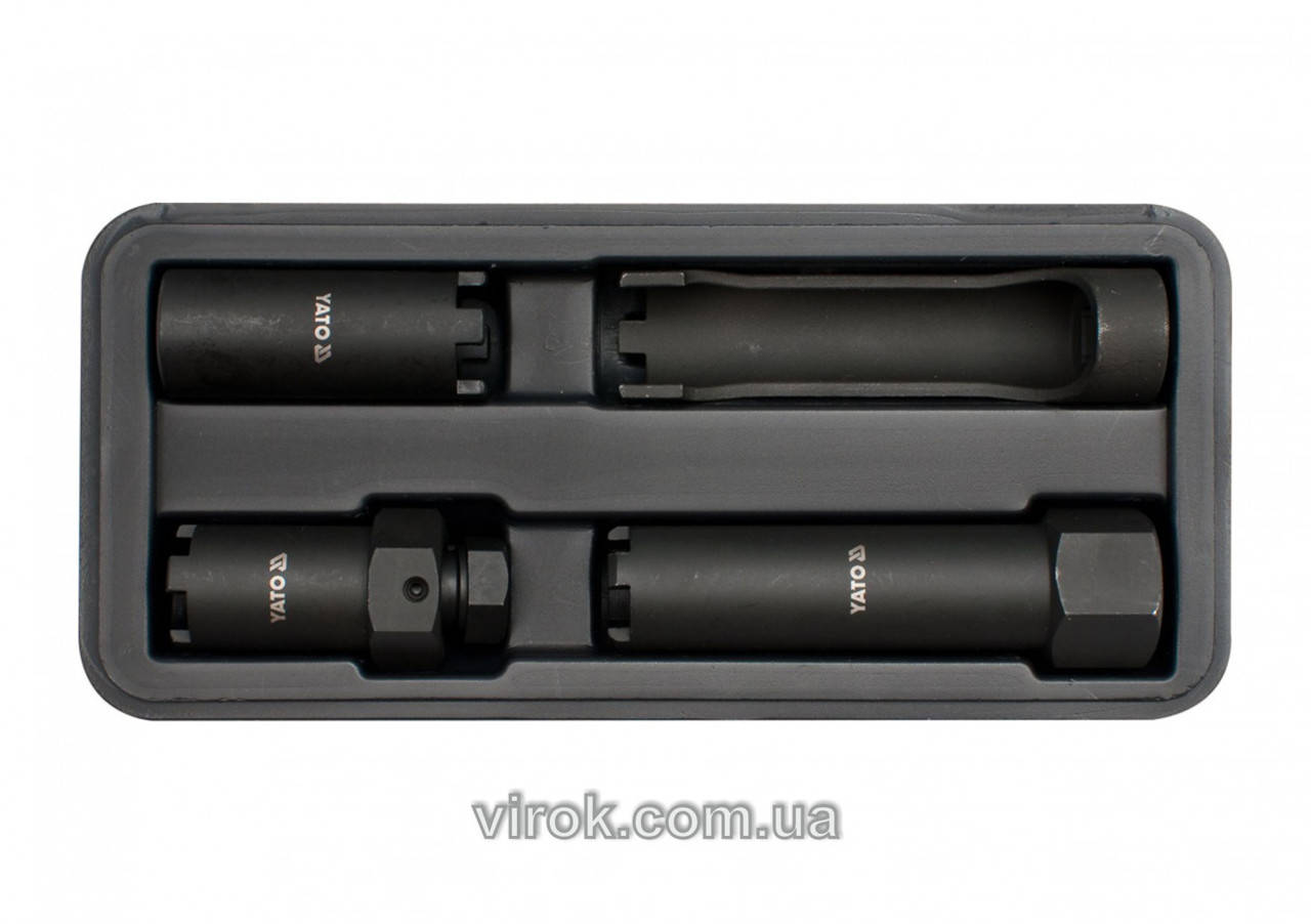 

Ключі шипові для форсунок YATO, з квадр. 1/2", Набір 4 шт. [16] YT-1762